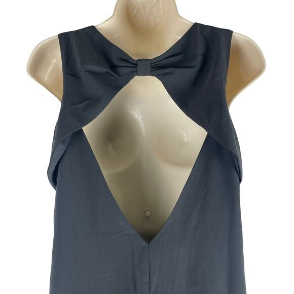 Forever 21 Bow Back Cutout Sleeveless Mini Dress Dark Gray Size M - Picture 5 of 7